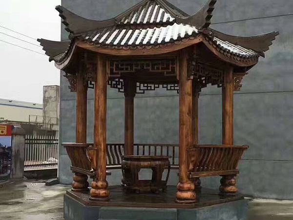 古建六角凉亭